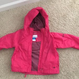 Pink Columbia rain coat